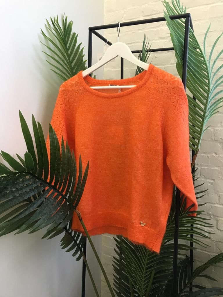 Orfeo - orange knit sweater