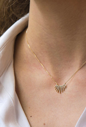 Céline Daoust - diamond sunbeams necklace