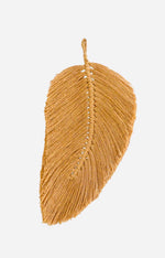 Decoration Macramé Feather brown
