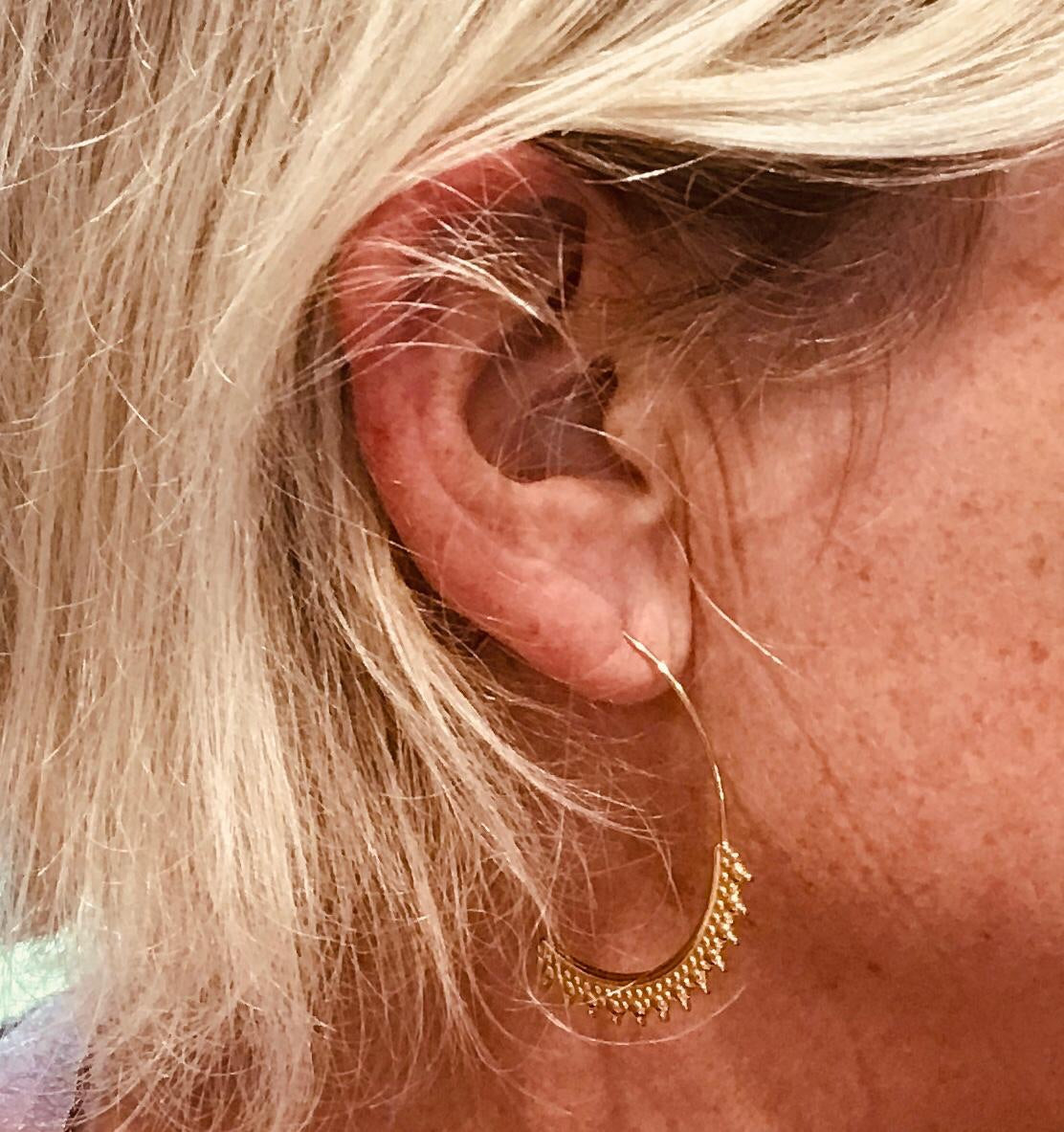 Sam&Cel - steel hoop earrings