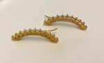 Gold plated zirconia earrings by SAM&CEL. 