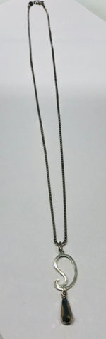 Atelier Elf silver necklace with pyrite drop