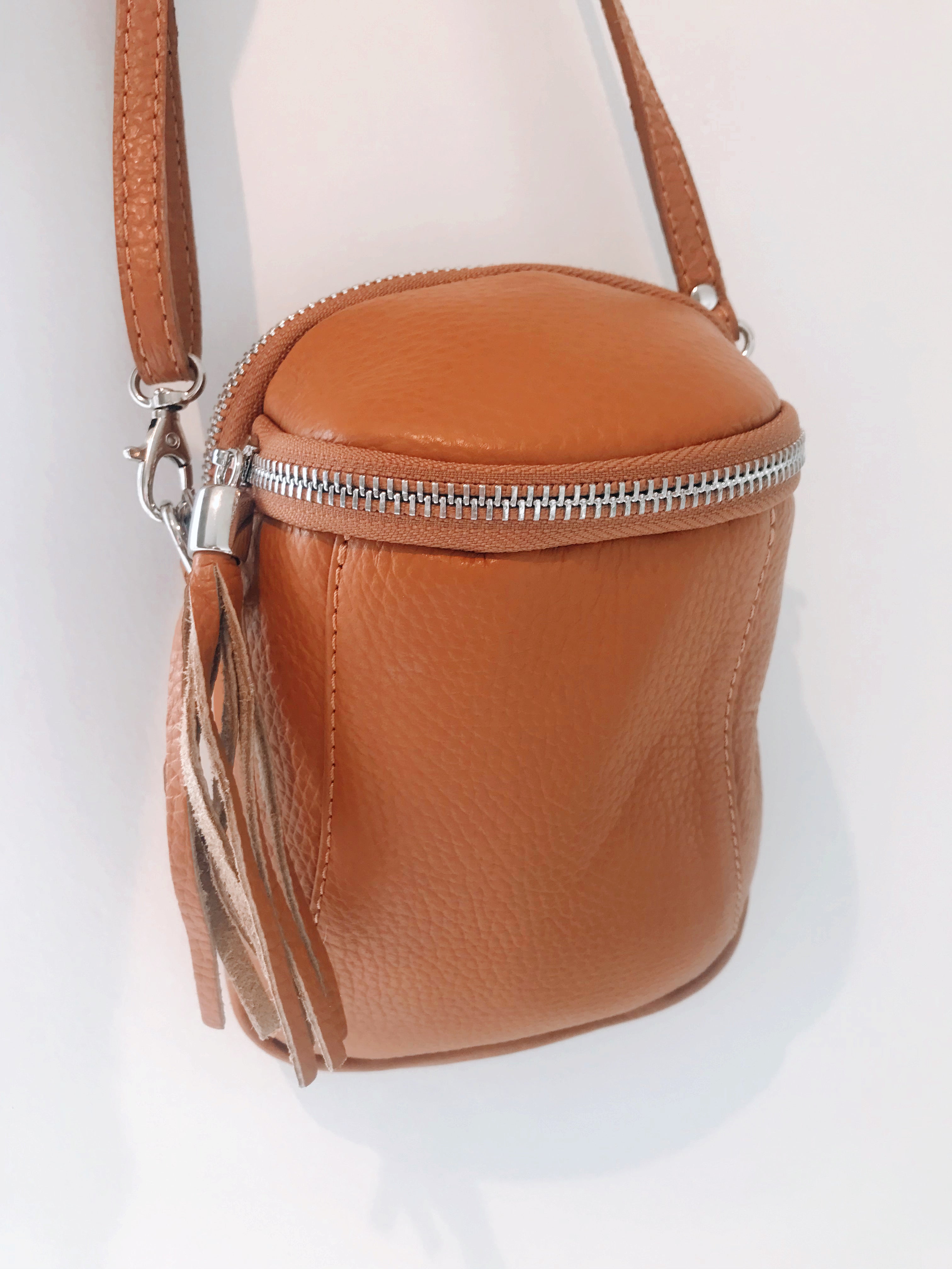 SAM&CEL - small cognac leather bag