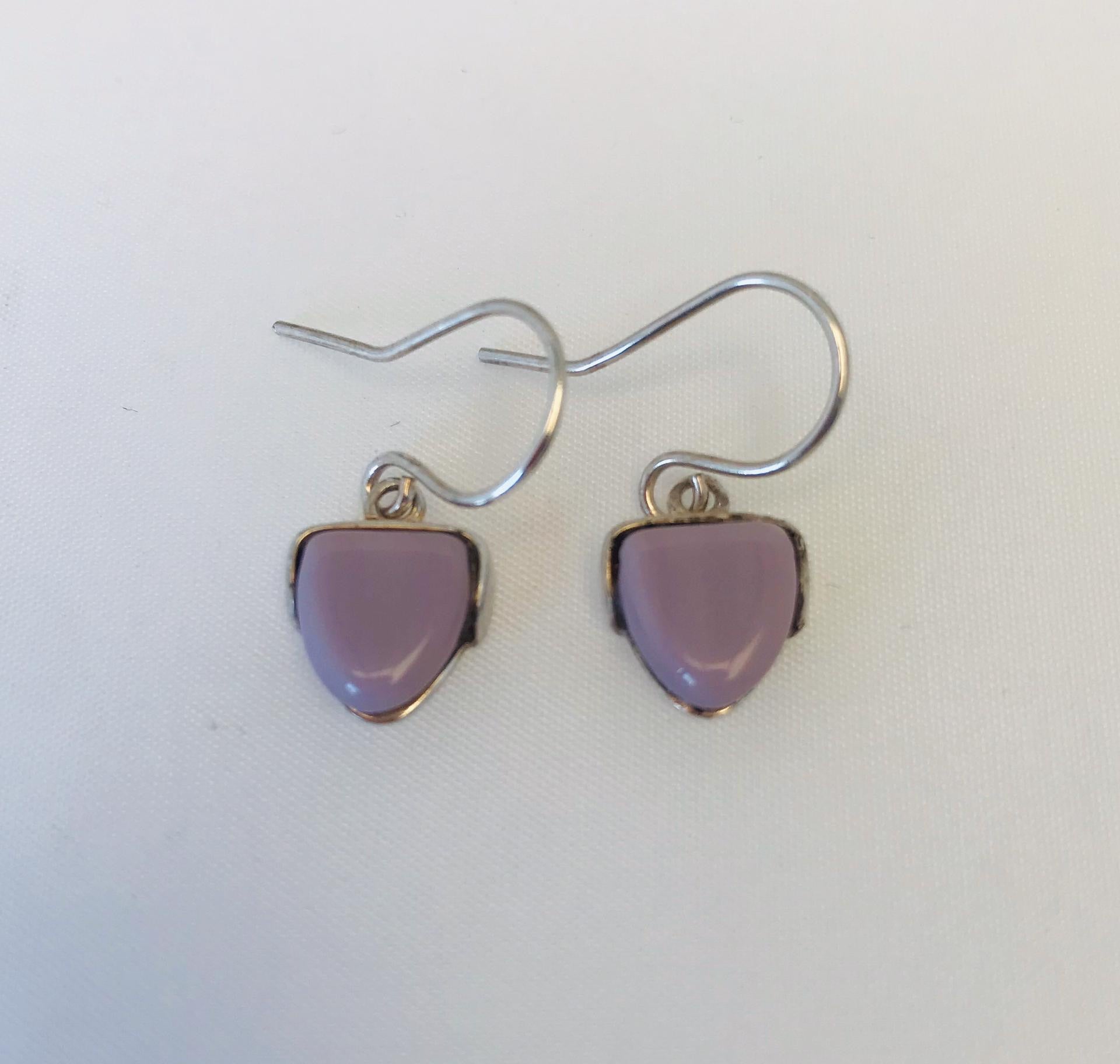 Wouters & Hendrix - lila resin earrings