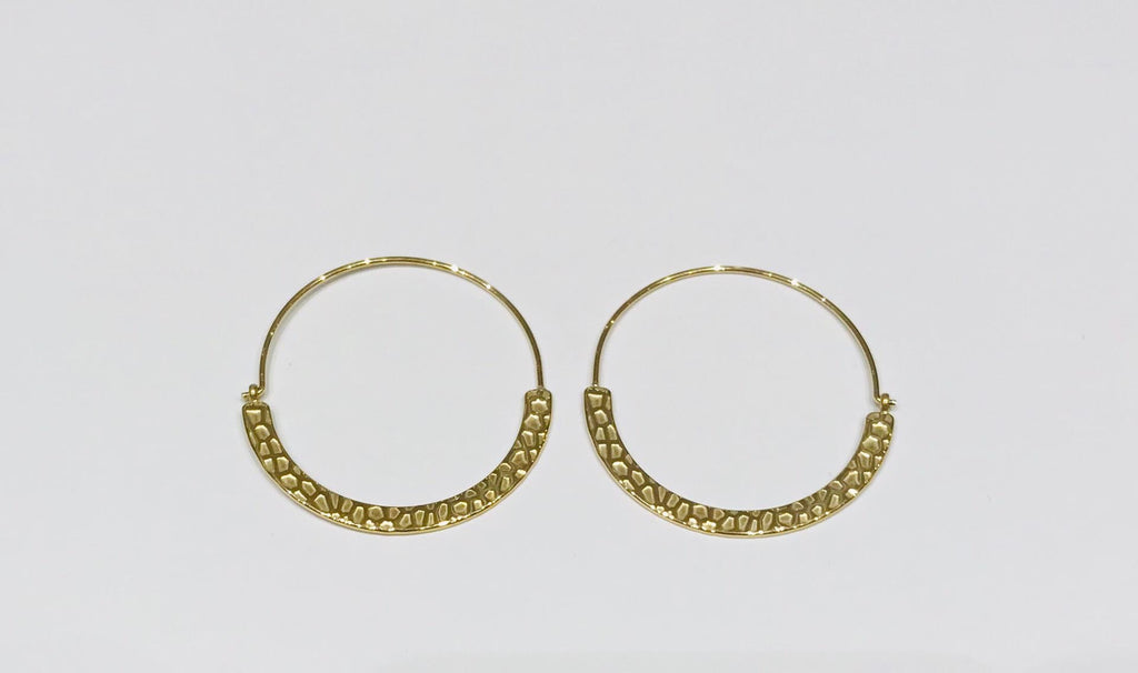 steel hoop earrings
