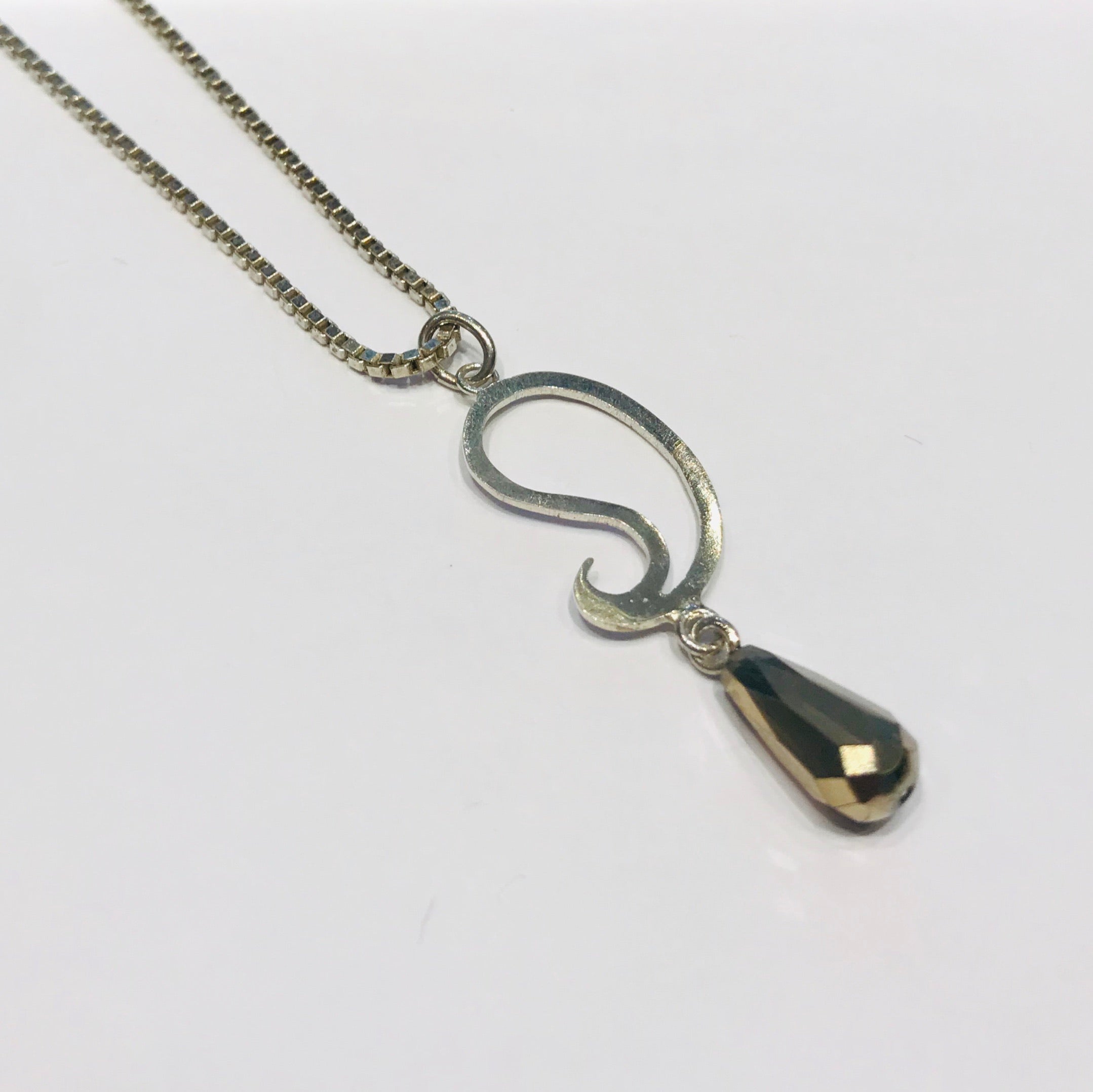 Atelier Elf silver necklace with pyrite stone