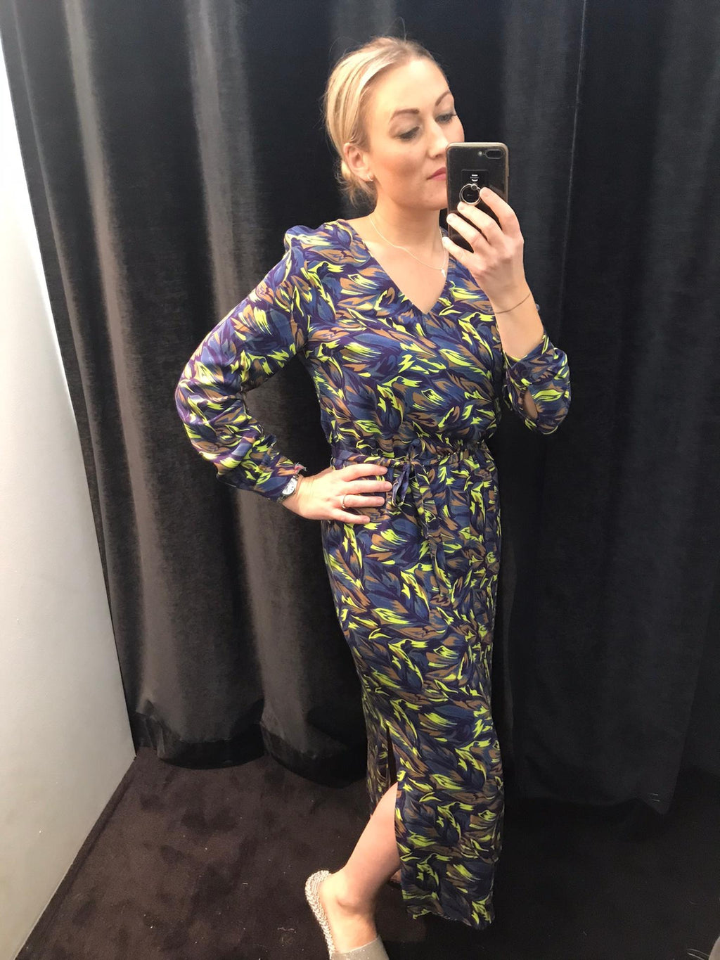 Hampton Bays - hedge dark purple long dress