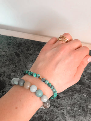 SAM&CEL - bracelet amazon stone