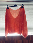 Made By Vest - orange luxury knitwear