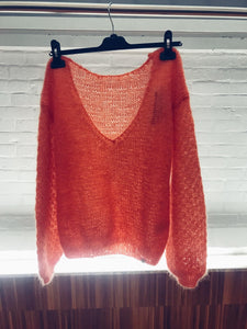 Made By Vest - orange luxury knitwear