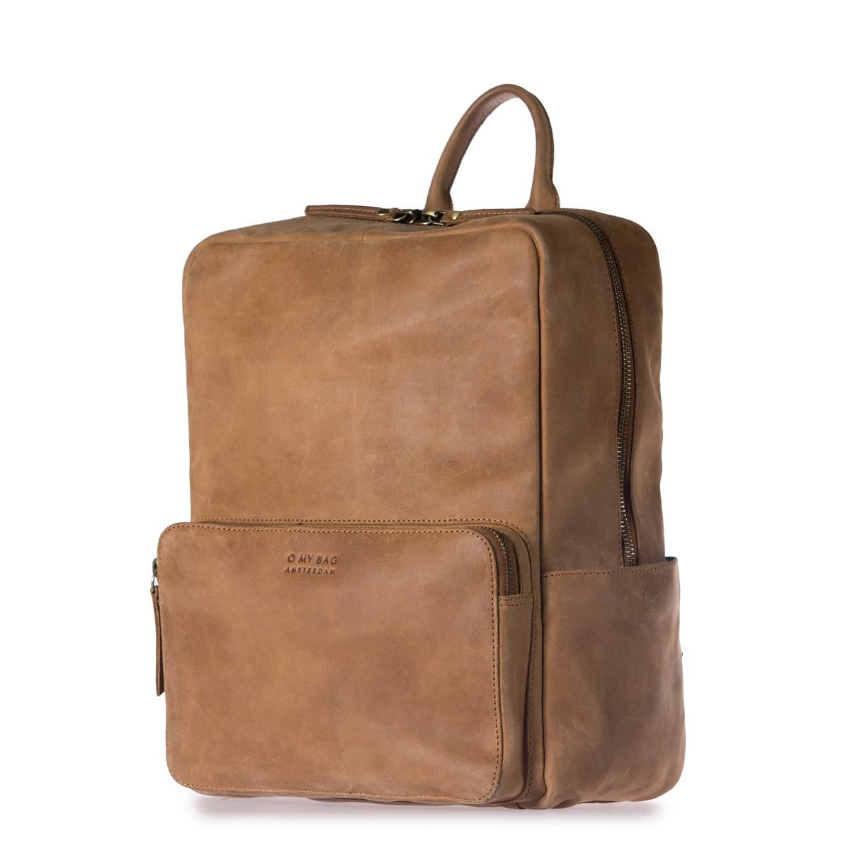 O My Bag john backpack midi camel hunter leather