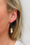 Gold plated freshwater pearl earrings by SAM&CEL. 