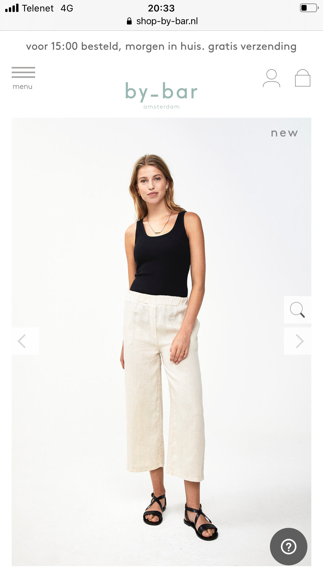 By-Bar Jade singlet black