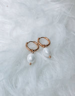 SAM&CEL - gold pearl creoles