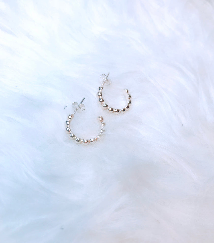 SAM&CEL - silver relief creoles