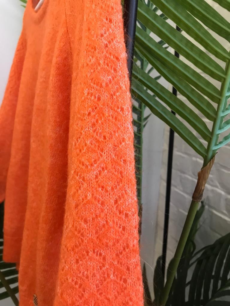 Orfeo - orange knit sweater