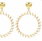 SAM&CEL Earrings with circle and pearls