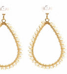 SAM&CEL goldplated Earrings with big and small pearls
