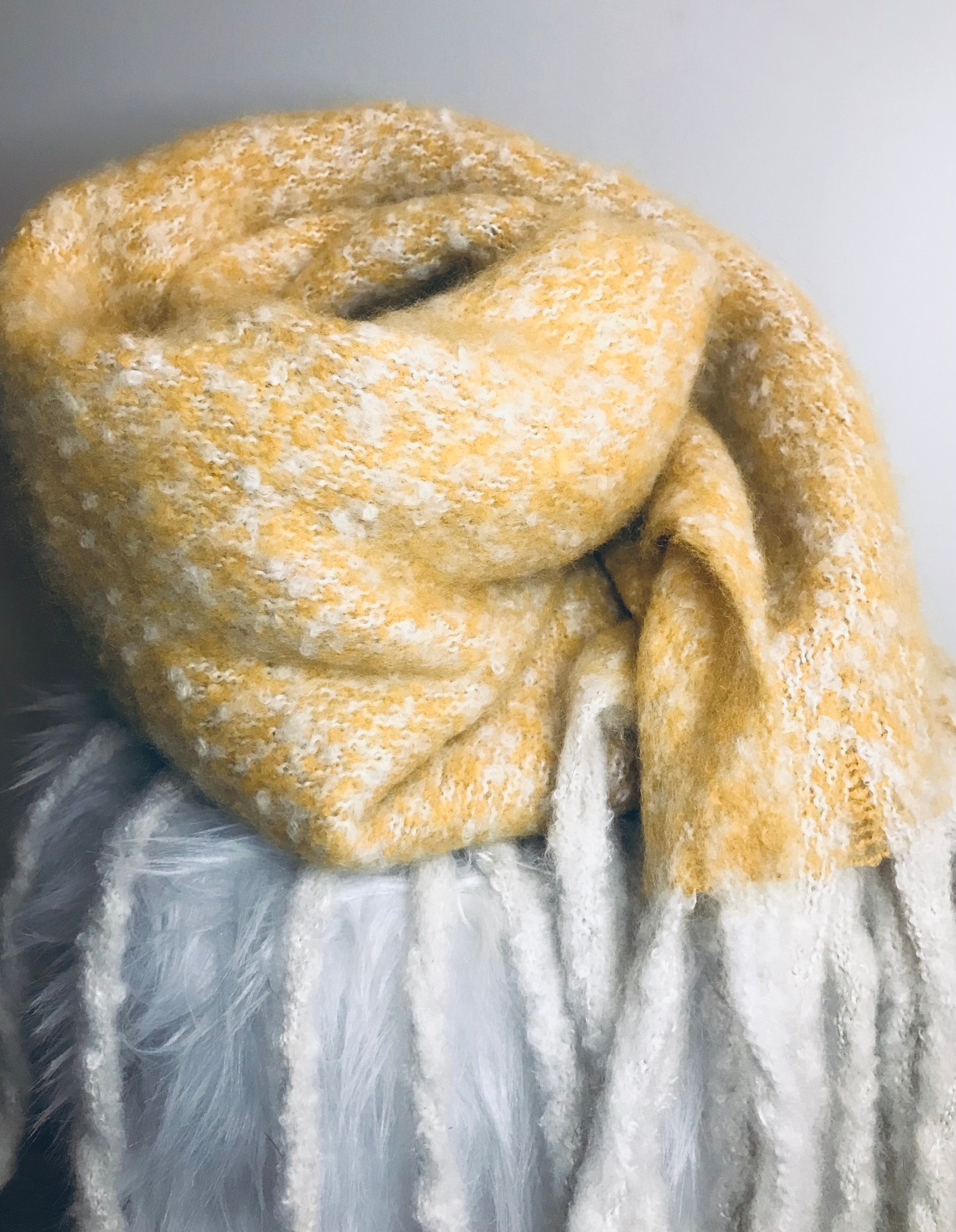 SAM&CEL - scarf yellow white