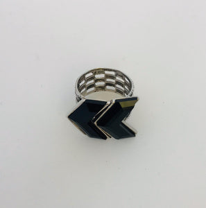 Wouters & Hendrix - silver black onyx ring