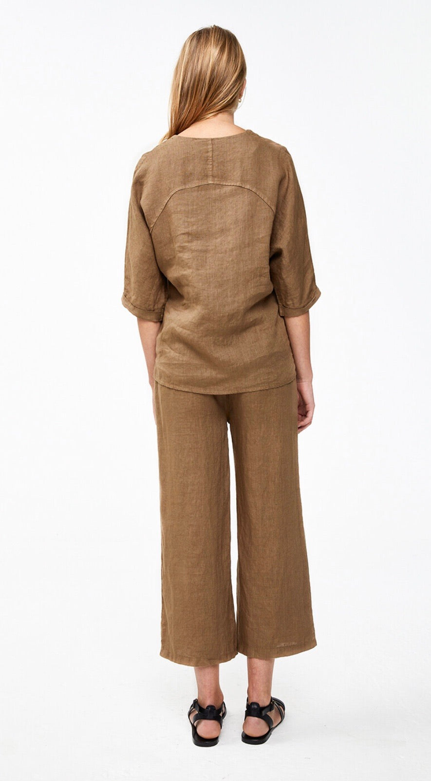 By-Bar Ines linen pant sepia