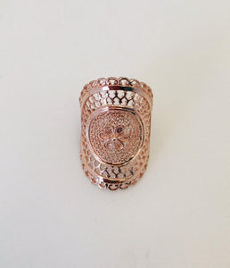 Wouters & Hendrix - pink filigree ring