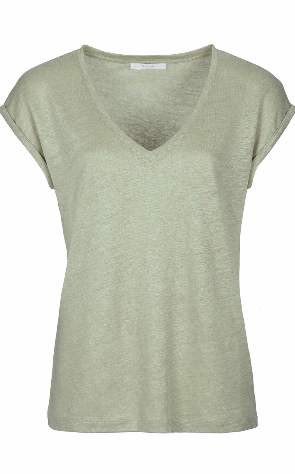 By-Bar Mila linen top bright olive