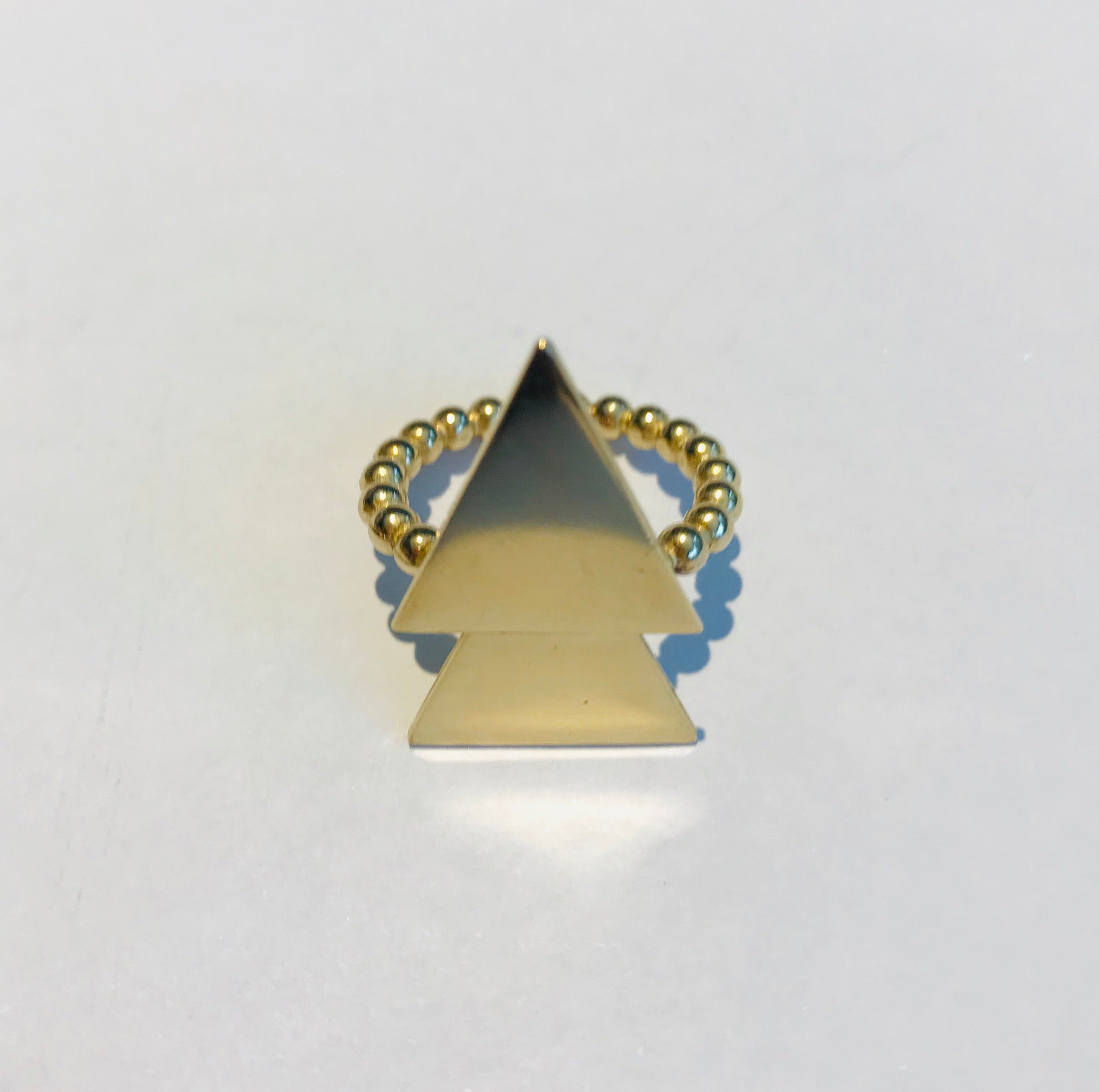 Atelier Elf goldplated silver ring arrow