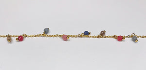Semi gemstones steel bracelet by Sam&Cel.