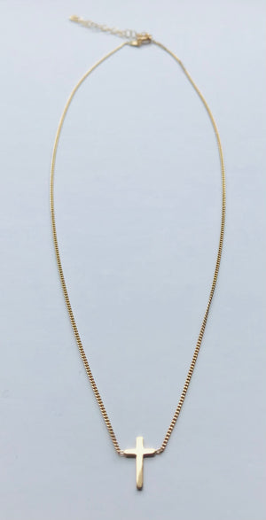 SAM&CEL goldplated necklace with little cross