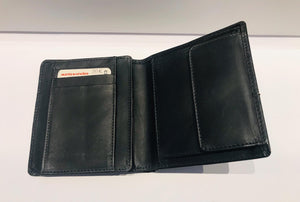 The anthracite fine grain cow leather wallet by Aunts&Uncles.