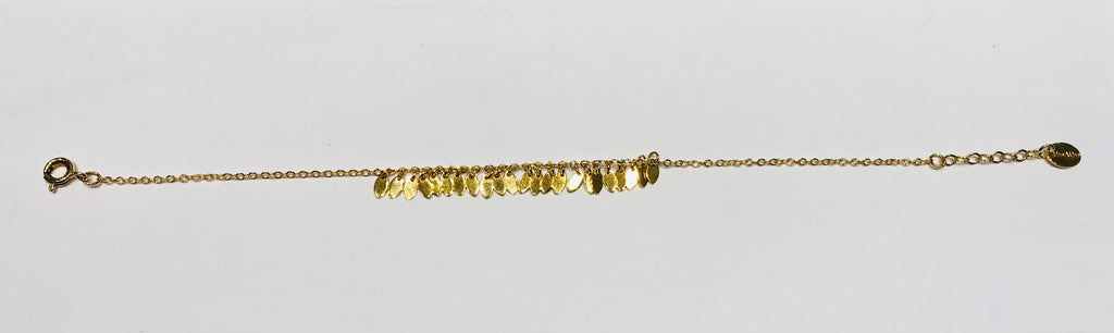 SAM&CEL bracelet goldplated oval chips