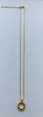 SAM&CEL goldplated necklace with circle pendant