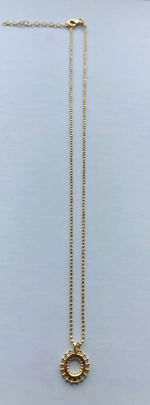 SAM&CEL goldplated necklace with circle pendant